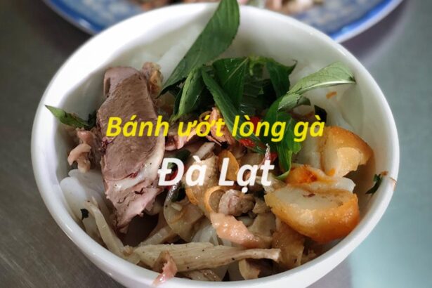 Các quán bánh ướt lòng gà ngon nhất Đà Lạt du khách nên biết.