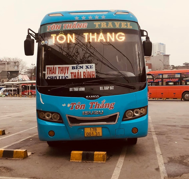 Xe khách Hà Nội Thái Bình - Tôn Thắng.