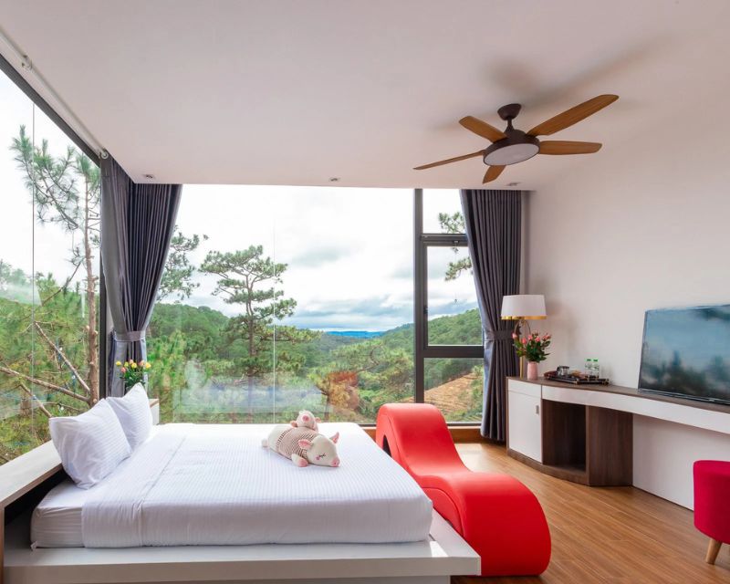 Phòng tại Kymi Villa Đà Lạt.